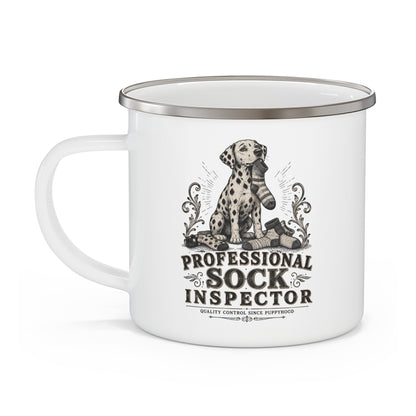 Professional Sock Inspector - Enamel Mug 12oz