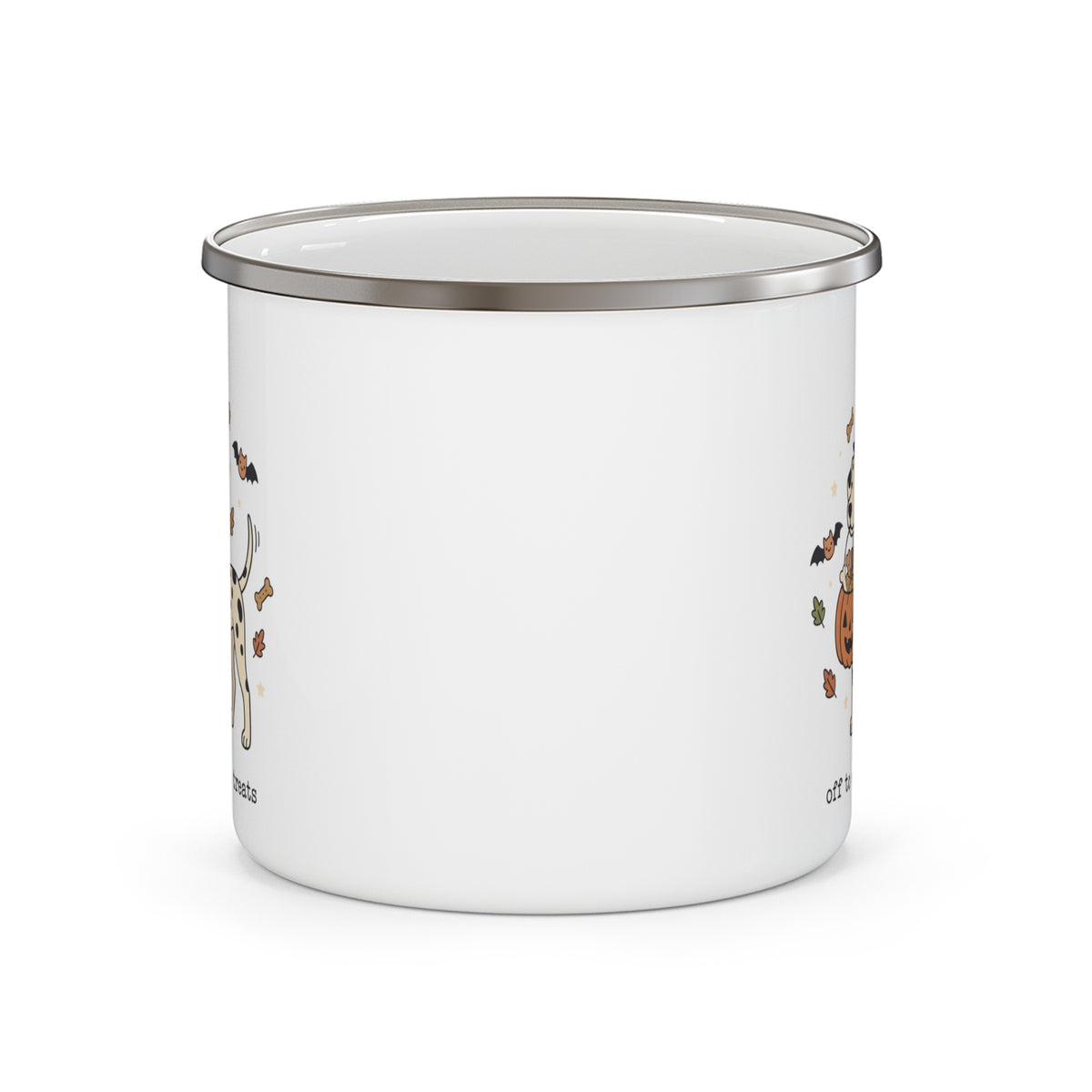 Off To Collect Treats -  Enamel Mug 12oz