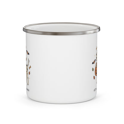 Off To Collect Treats -  Enamel Mug 12oz
