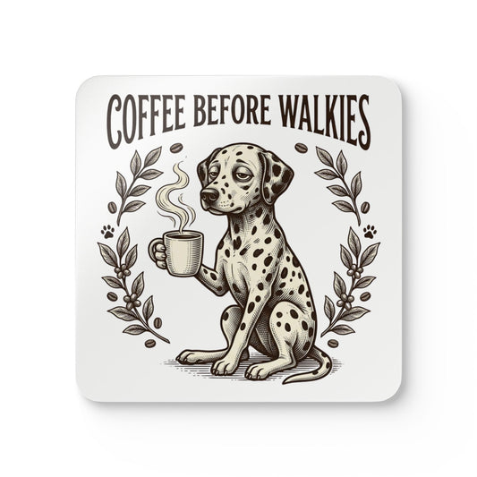 Coffee Before Walkies - Corkwood Coaster Set