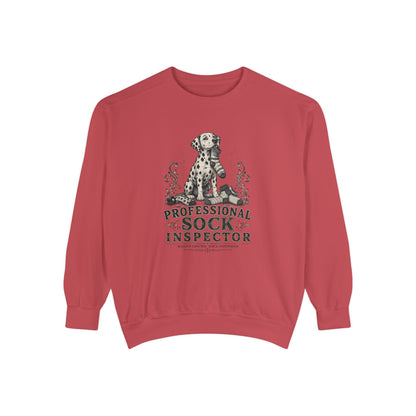 Professional Sock Inspector - Comfort Colors 1566 Crewneck Sweatshirt