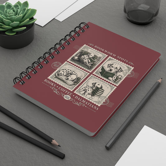 Bookworm Spots - Spiral Journal - Chili