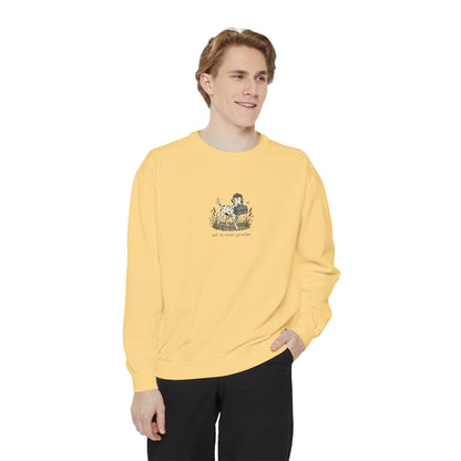 Off To Visit Grandpa - Comfort Colors 1566 Crewneck Sweatshirt