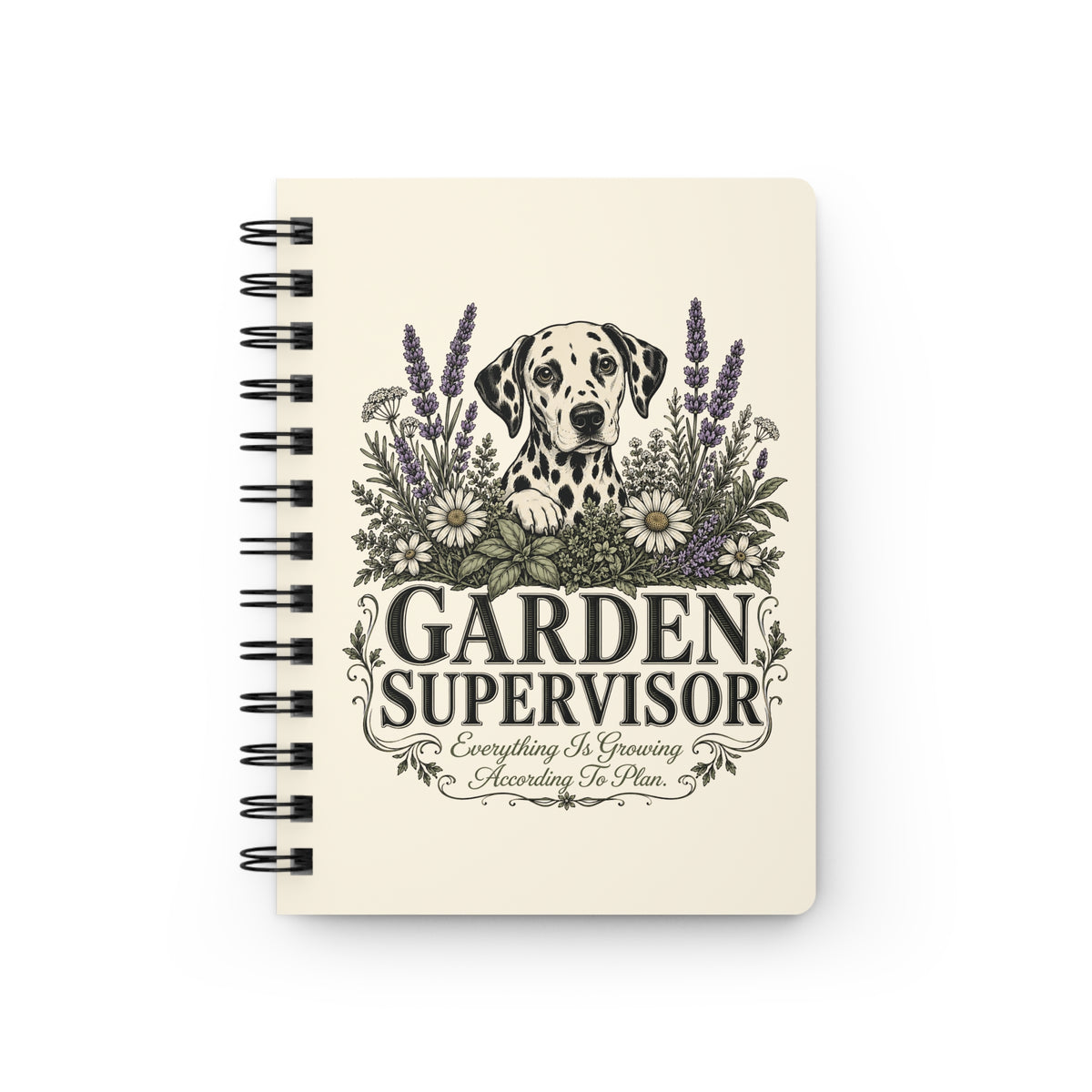 Garden Supervisor - Spiral Journal - Ivory