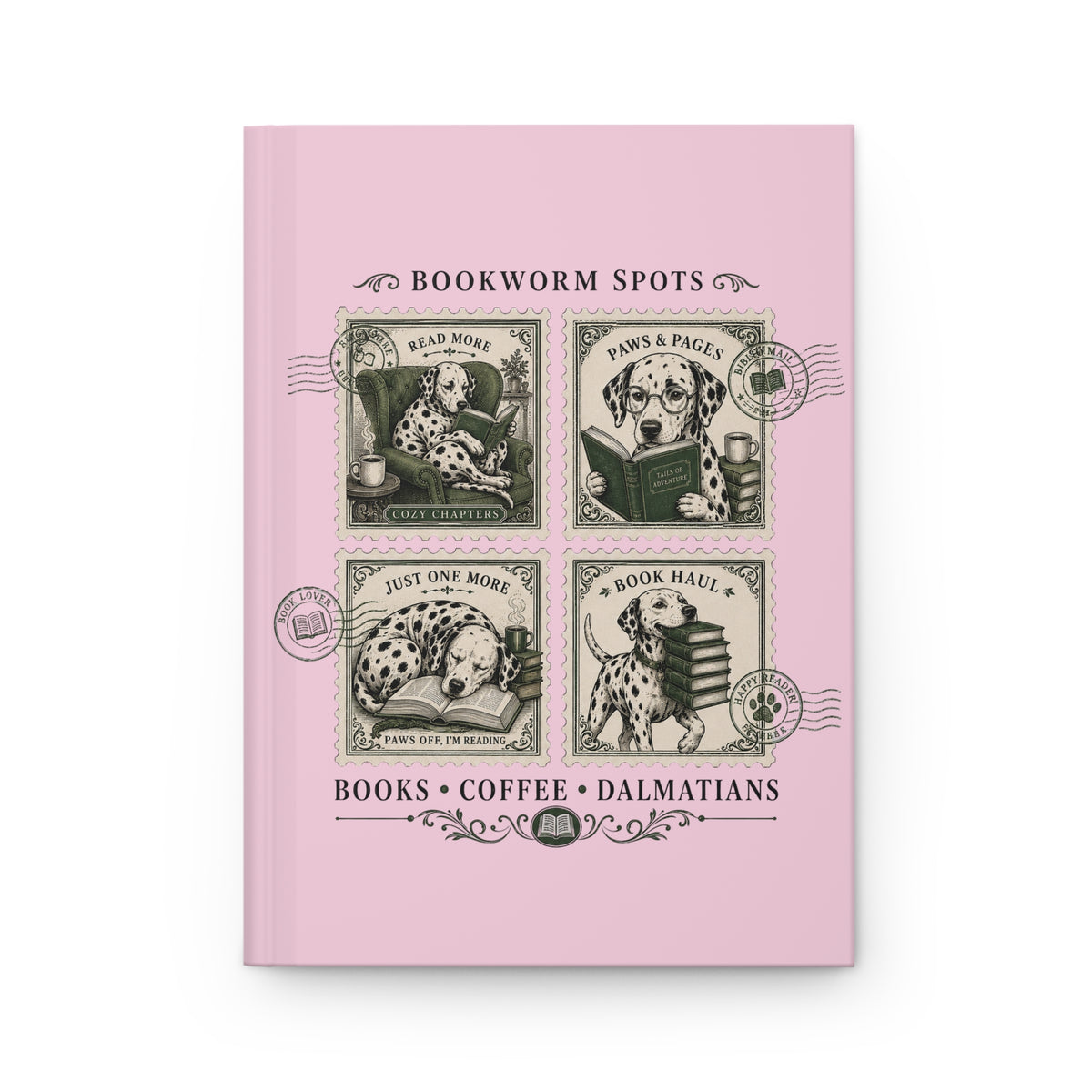 Bookworm Spots - Hardcover Journal - Blossom
