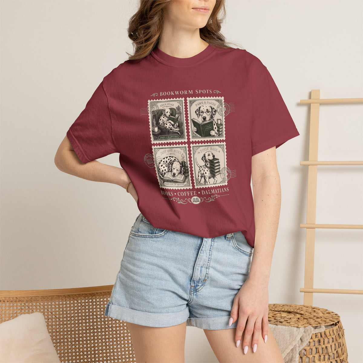 Bookworm Spots Comfort Color 1717 T-Shirt