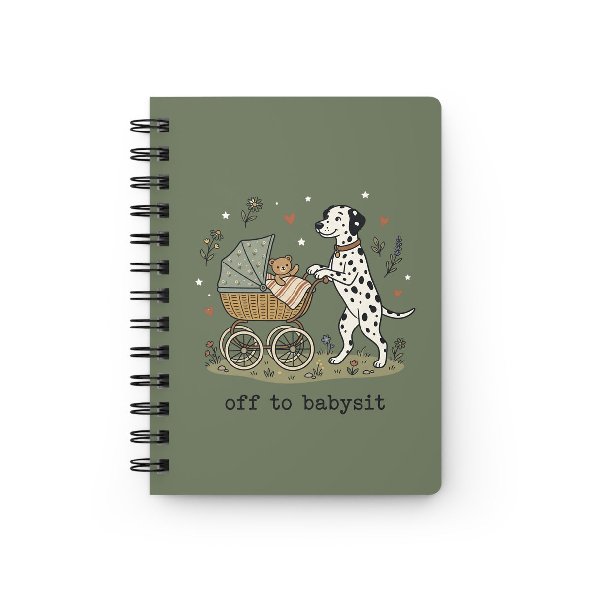 Off To Babysit - Spiral Journal - Moos
