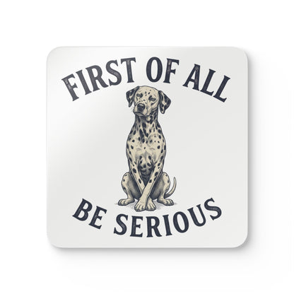 First of All Be Serious - Corkwood Coaster Set