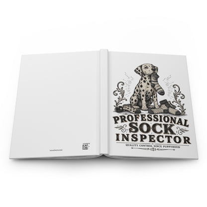 Professional Sock Inspector - Hardcover Journal - White