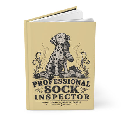 Professional Sock Inspector - Hardcover Journal - Butter