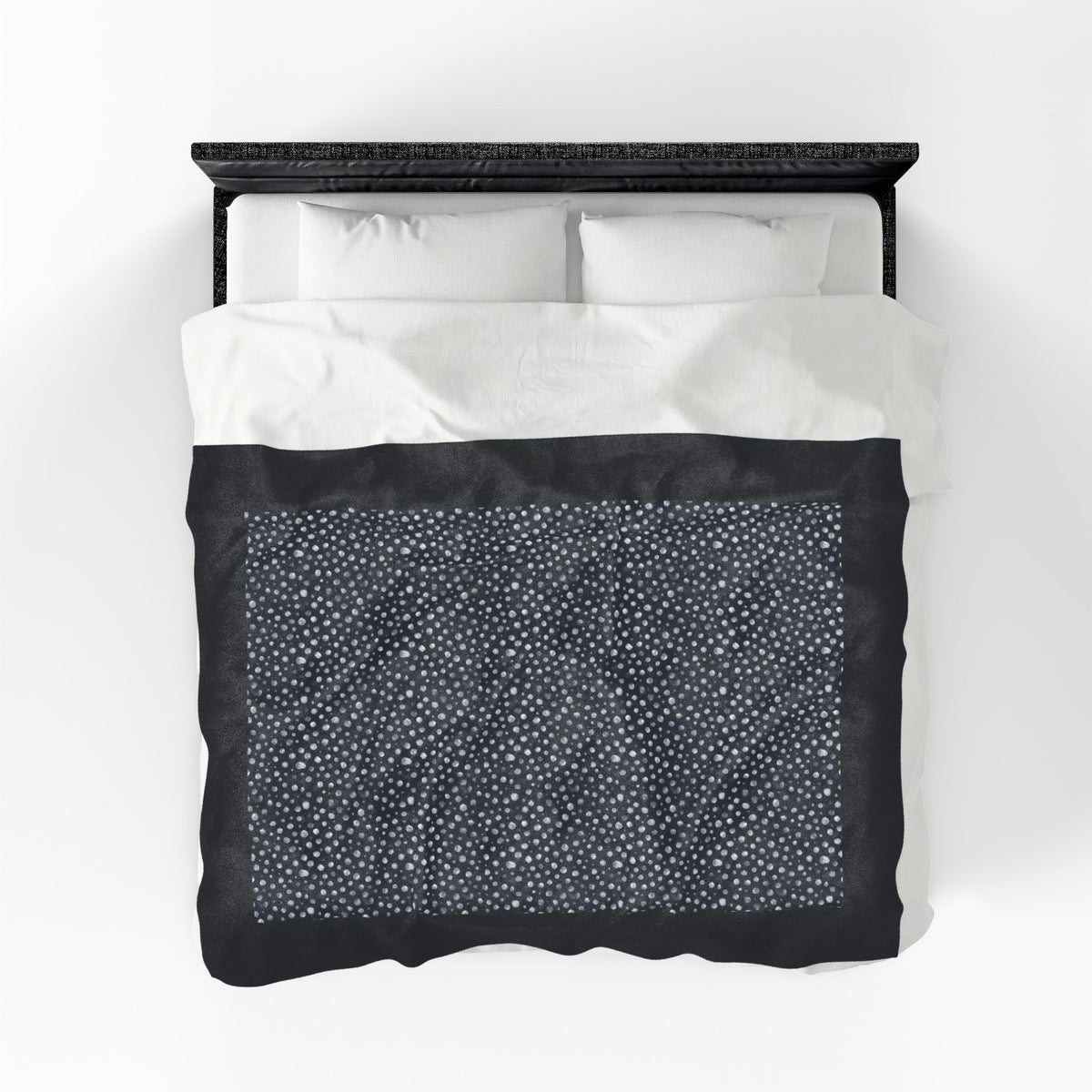 Dalmatian White Spots Velveteen Plush Blanket