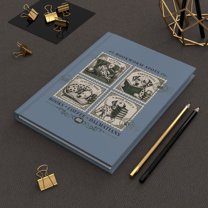 Bookworm Spots - Hardcover Journal - Blue Jean