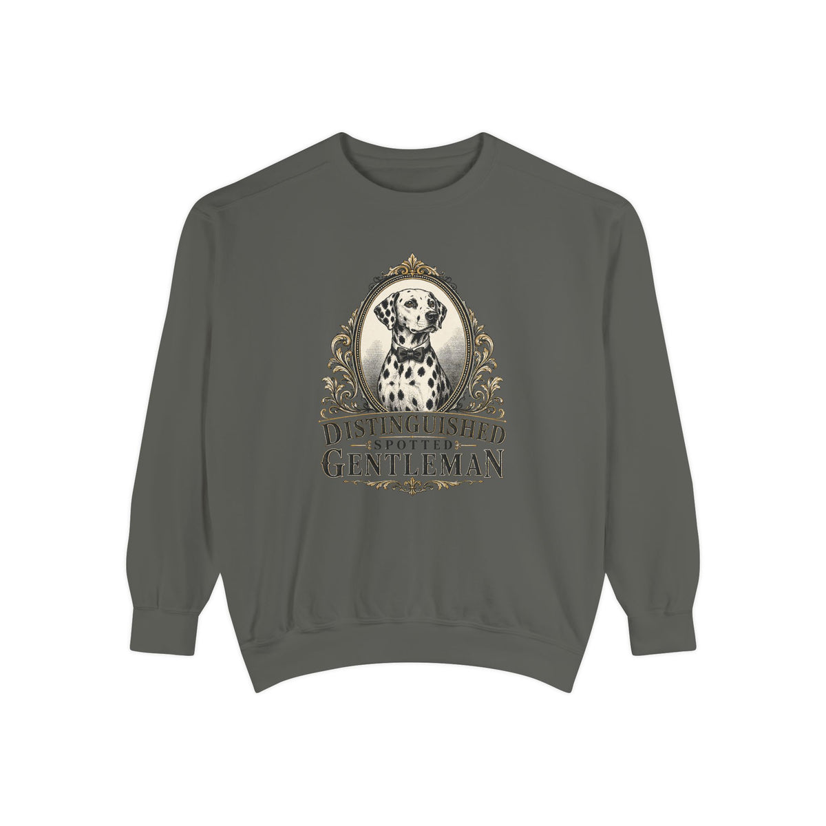 Distinguished Spotted Gentleman - Comfort Colors 1566 Crewneck Sweatshirt