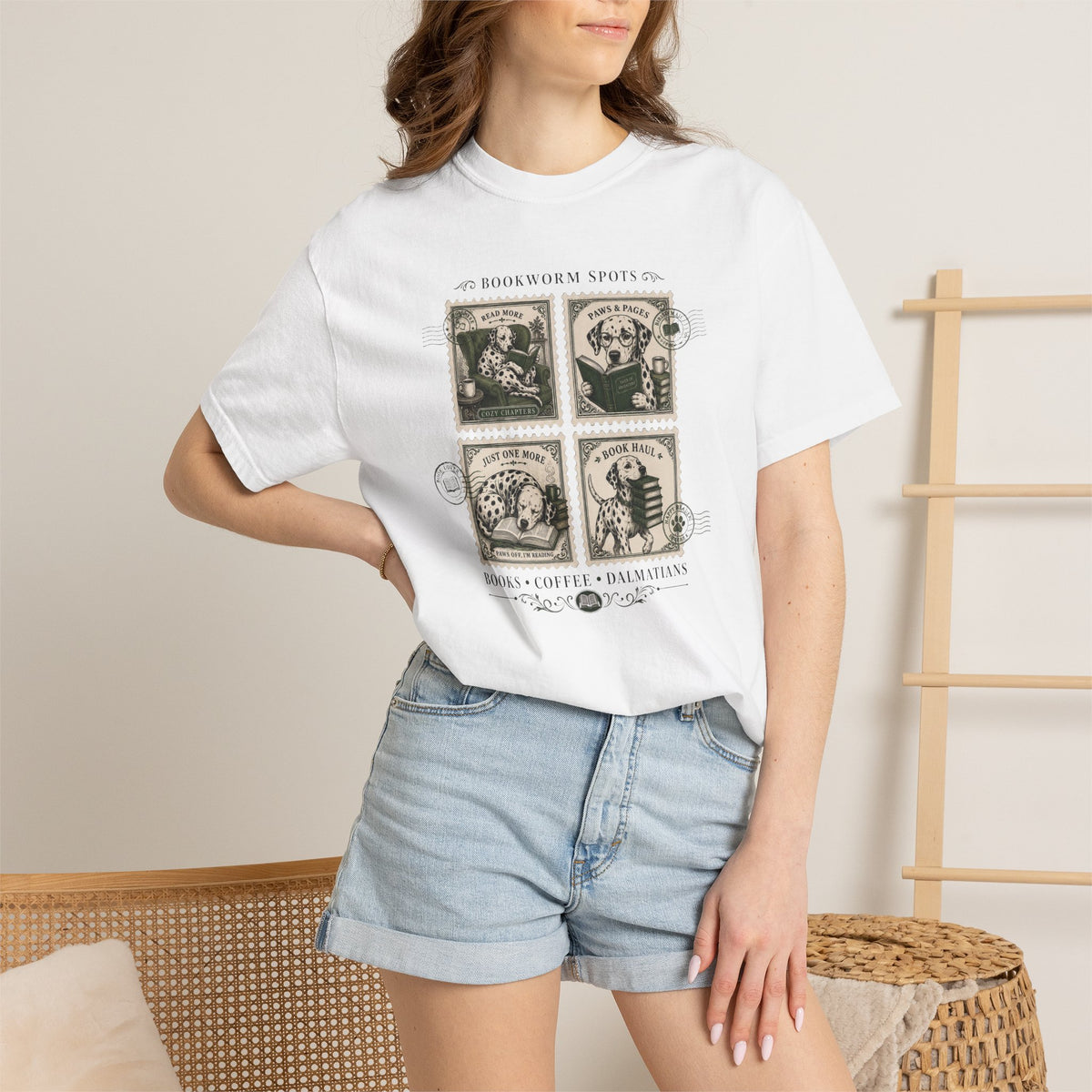 Bookworm Spots Comfort Color 1717 T-Shirt