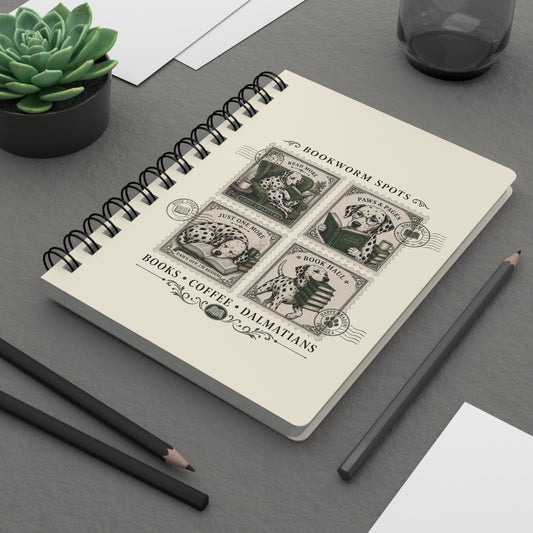 Bookworm Spots - Spiral Journal - Ivory
