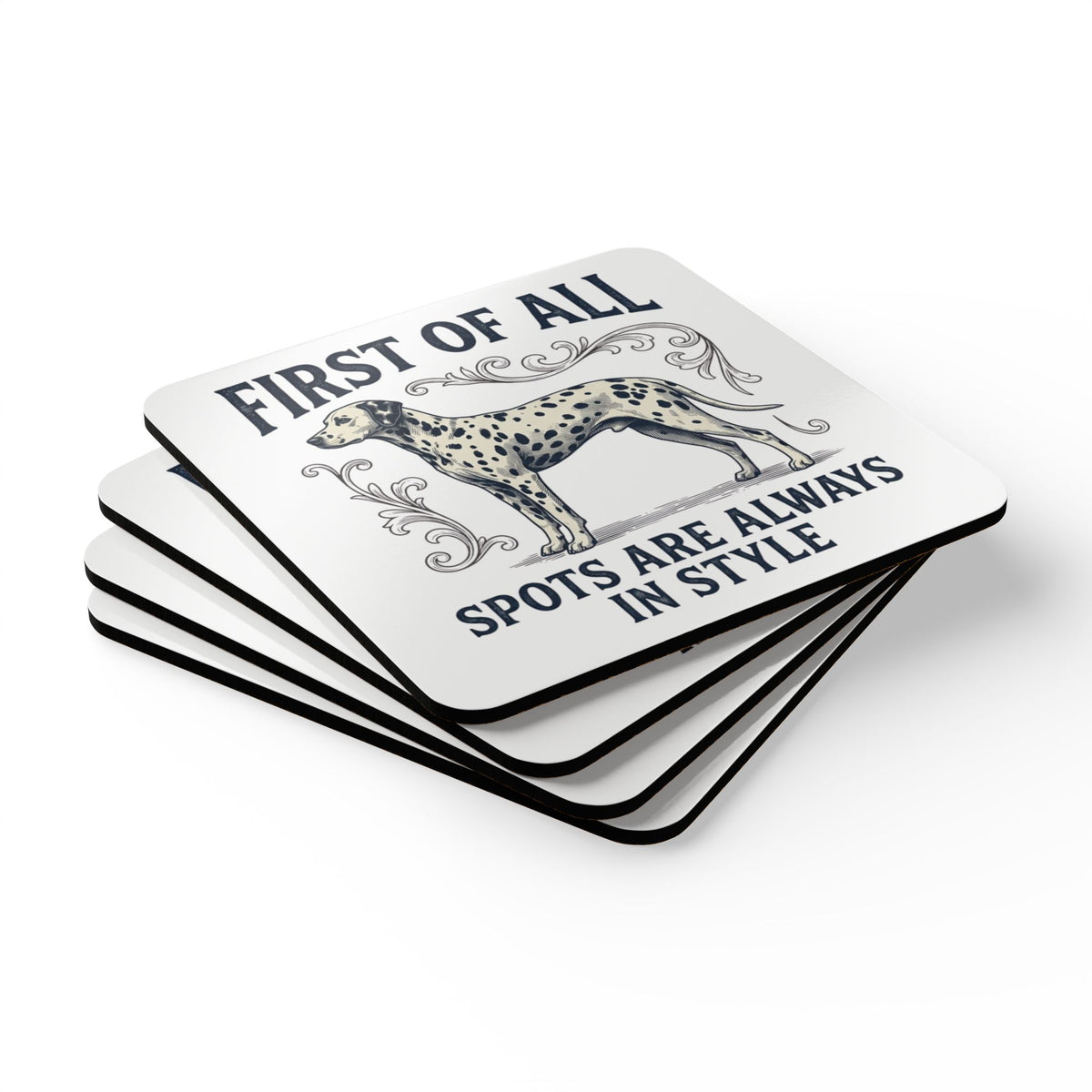 First of All Spots Are Always In Style - Corkwood Coaster Set