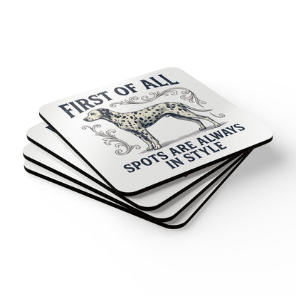 First of All Spots Are Always In Style - Corkwood Coaster Set