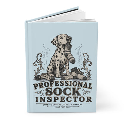 Professional Sock Inspector - Hardcover Journal - Chambray