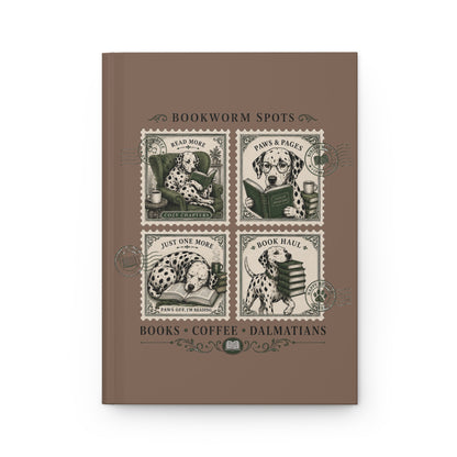 Bookworm Spots - Hardcover Journal - Espresso