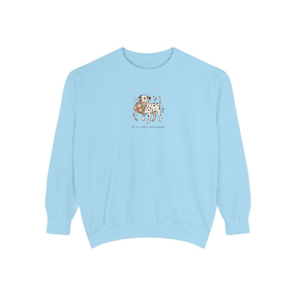 Off To Cuddle With Grandma - Comfort Colors 1566 Crewneck Sweatshirt
