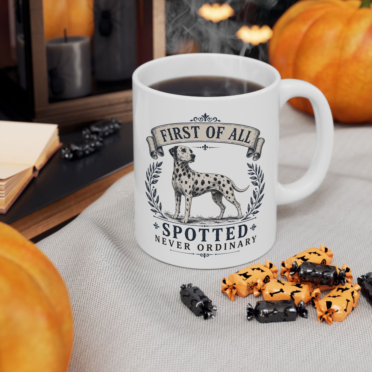 First Of All Spotted Never Ordinary -  Ceramic Mug 11oz