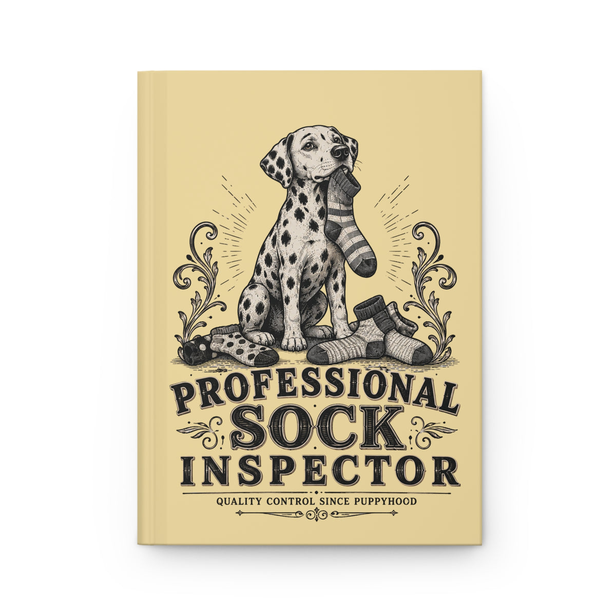 Professional Sock Inspector - Hardcover Journal - Butter