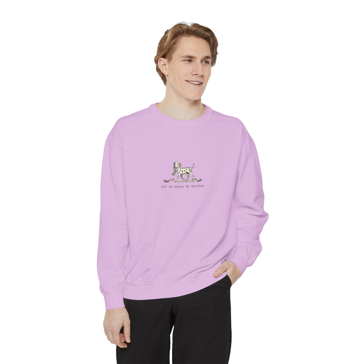 Off To Annoy My Brother - Comfort Colors 1566 Crewneck Sweatshirt