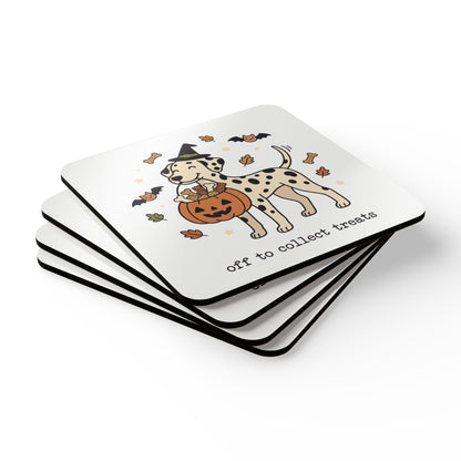 Off To Collect Treats - Corkwood Coaster Set