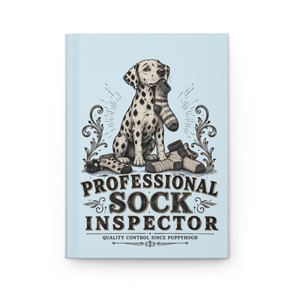Professional Sock Inspector - Hardcover Journal - Chambray